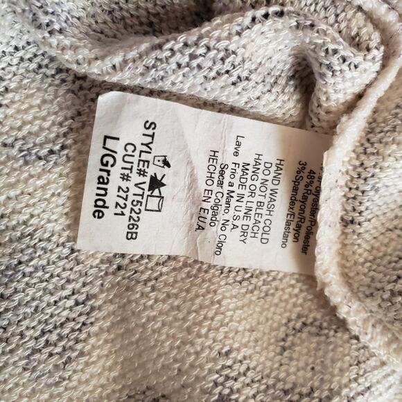 Forever 21 Sweater Large Reindeer Elbow Patches Navy Cream Nordic Holiday - Picture 4 of 13